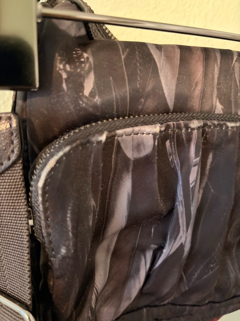 EUC MZ Wallace Brown Featherprint Shoulder/Crossbody Bag - Picture 8 of 11